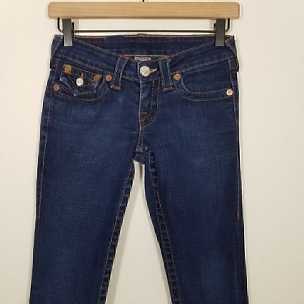 True Religion Billy Crop Stretch Jeans Size 25 - Picture 2 of 7
